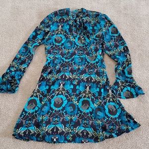 Romeo and Juliet Floral Teal Green Dress M